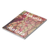 Hakuna Matata Lion Cub Design Notitieblok (Linkerzijde)