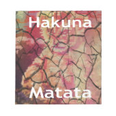 Hakuna Matata Lion Cub Design Notitieblok (Voorkant)