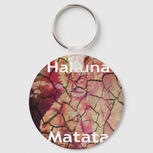 Hakuna Matata Lion Cub Design Sleutelhanger (Voorkant)