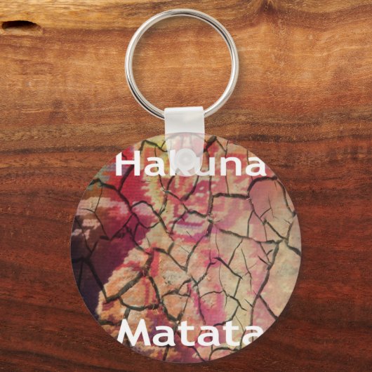 Hakuna Matata Lion Cub Design Sleutelhanger (Voorkant)