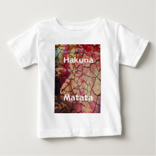 Hakuna Matata lion dry cracked mud
