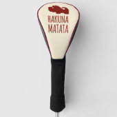 Hakuna Matata Lion Golfheadcover (Voorkant)