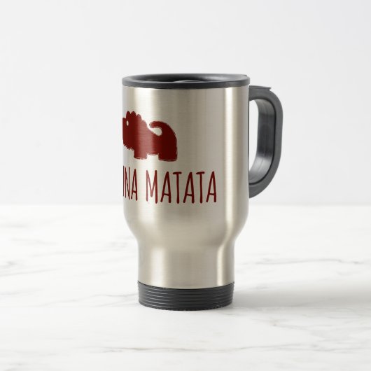 Hakuna Matata Lion Reisbeker (Voorkant rechts)