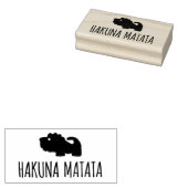 Hakuna Matata Lion Rubberstempel (Gestempeld)