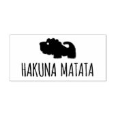 Hakuna Matata Lion Rubberstempel (Afrduk)