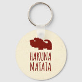 Hakuna Matata Lion Sleutelhanger (Voorkant)