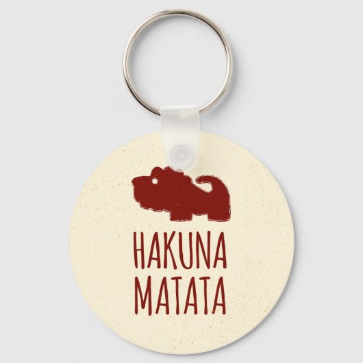 Hakuna Matata Lion Sleutelhanger (Voorkant)