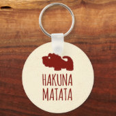 Hakuna Matata Lion Sleutelhanger (Voorkant)