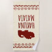 Hakuna Matata Lion Strandlaken (Voorkant)