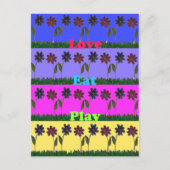 Hakuna Matata Love Eat Play.png Briefkaart (Voorkant)