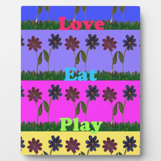 Hakuna Matata Love Eat Play.png Fotoplaat (Voorkant)