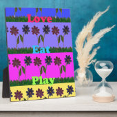 Hakuna Matata Love Eat Play.png Fotoplaat (Zijkant)