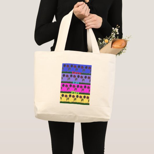 Hakuna Matata Love Eat Play.png Grote Tote Bag (Voorkant (product))