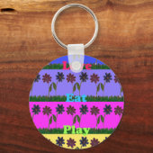 Hakuna Matata Love Eat Play.png Sleutelhanger (Voorkant)