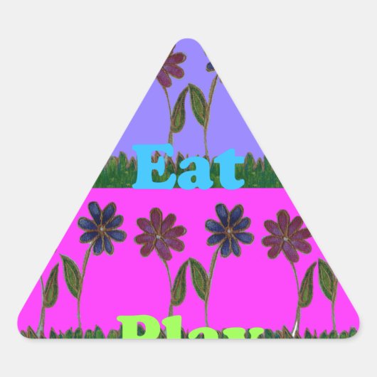 Hakuna Matata Love Eat Play.png Sticker (Voorkant)