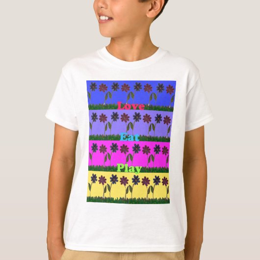 Hakuna Matata Love Eat Play.png T-shirt (Voorkant)