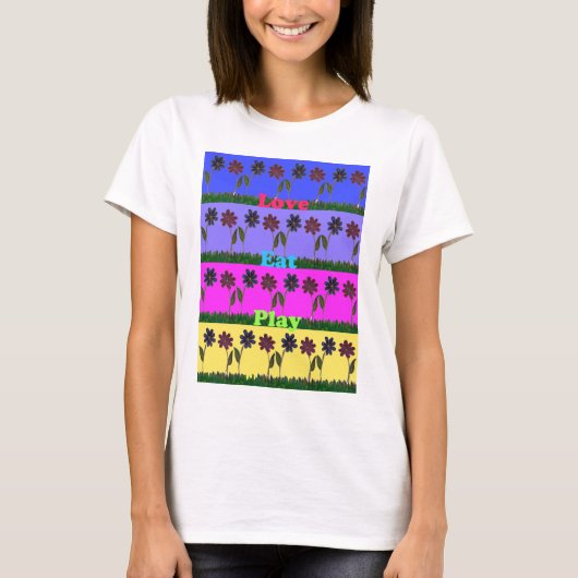 Hakuna Matata Love Eat Play.png T-shirt (Voorkant)