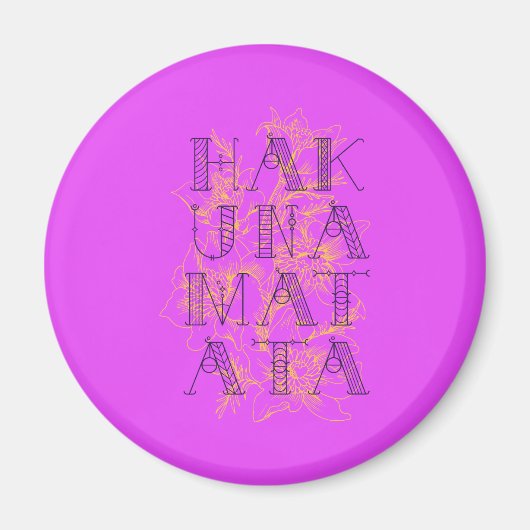 Hakuna Matata Magneet (Voorkant)