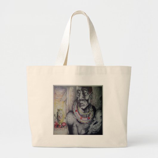 Hakuna Matata Masai Bag stijlvolle safari Grote Tote Bag (Voorkant)
