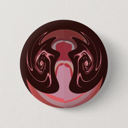 Hakuna matata maskerman kleuren ronde button 5,7 cm (Voorkant)
