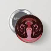 Hakuna matata maskerman kleuren ronde button 5,7 cm (Voorkant /achterkant)