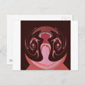 Hakuna matata maskman kleuren briefkaart (Voorkant / Achterkant)