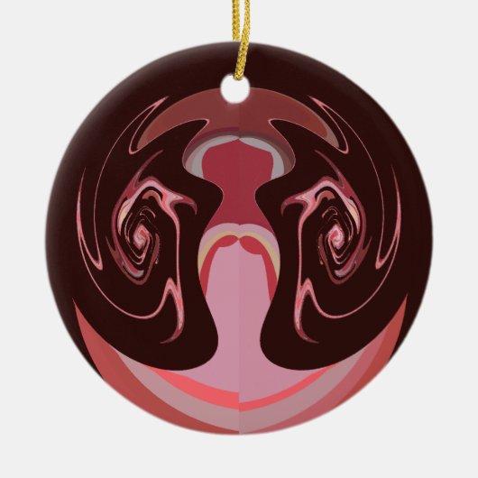 Hakuna matata maskman kleuren keramisch ornament (Voorkant)