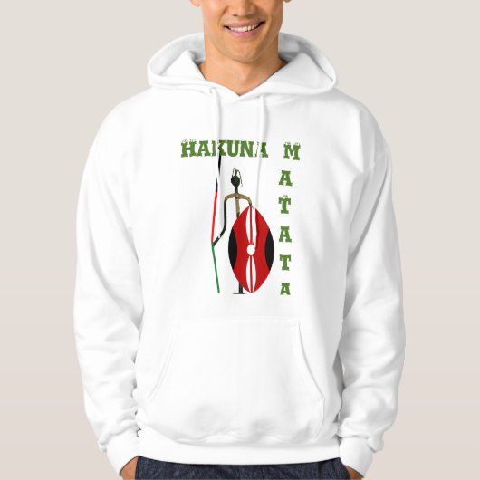 Hakuna Matata meest recente veilige reis Hoodie (Voorkant)