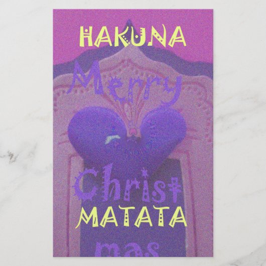 Hakuna Matata Merry KerstLove Design.jpg Briefpapier (Voorkant)