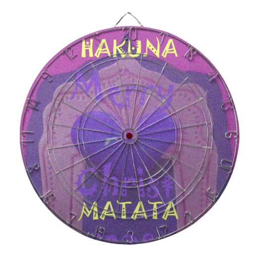 Hakuna Matata Merry KerstLove Design.jpg Dartbord (Voorkant)