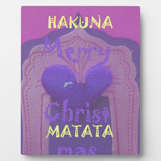 Hakuna Matata Merry KerstLove Design.jpg Fotoplaat (Voorkant)
