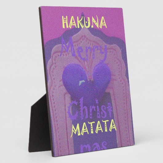 Hakuna Matata Merry KerstLove Design.jpg Fotoplaat (Zijkant)