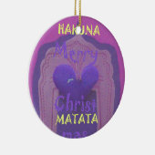 Hakuna Matata Merry KerstLove Design.jpg Keramisch Ornament (Rechts)