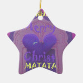 Hakuna Matata Merry KerstLove Design.jpg Keramisch Ornament (Voorkant)