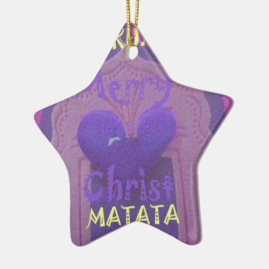 Hakuna Matata Merry KerstLove Design.jpg Keramisch Ornament (Links)
