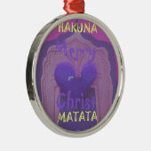 Hakuna Matata Merry KerstLove Design.jpg Metalen Ornament (Rechts)