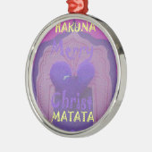 Hakuna Matata Merry KerstLove Design.jpg Metalen Ornament (Links)