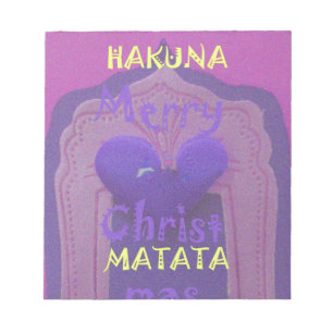 Hakuna Matata Merry KerstLove Design.jpg Notitieblok