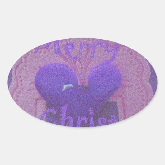 Hakuna Matata Merry KerstLove Design.jpg Ovale Sticker (Voorkant)