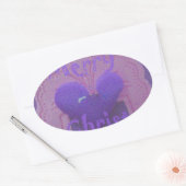 Hakuna Matata Merry KerstLove Design.jpg Ovale Sticker (Envelop)