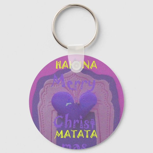 Hakuna Matata Merry KerstLove Design.jpg Sleutelhanger (Voorkant)