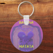 Hakuna Matata Merry KerstLove Design.jpg Sleutelhanger (Voorkant)