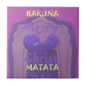 Hakuna Matata Merry KerstLove Design.jpg Tegeltje (Voorkant)