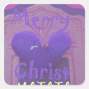 Hakuna Matata Merry KerstLove Design.jpg Vierkante Sticker