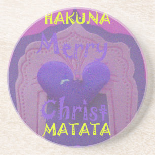 Hakuna Matata Merry KerstLove Design.jpg Zandsteen Onderzetter