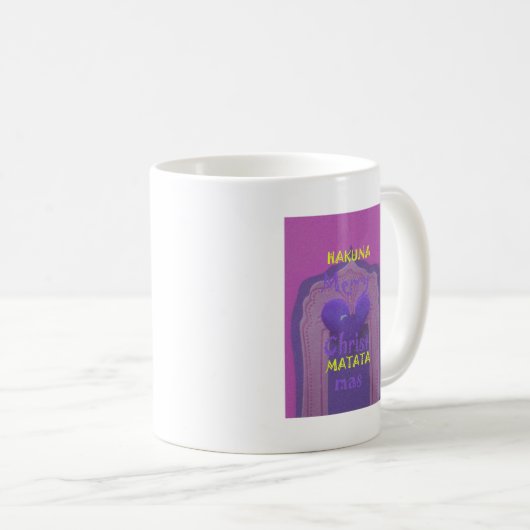 Hakuna Matata Merry KerstLove Design. Koffiemok (Voorkant rechts)