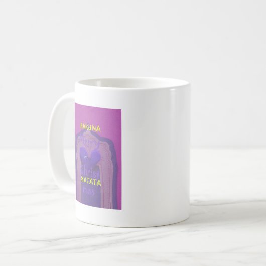 Hakuna Matata Merry KerstLove Design. Koffiemok (Voorkant links)