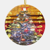 Hakuna Matata Merry Kerstmis en een gelukkig nieuw Keramisch Ornament (Voorkant)