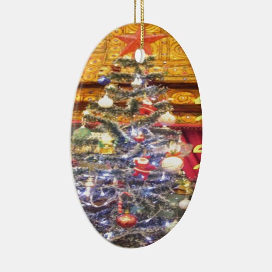 Hakuna Matata Merry Kerstmis en een gelukkig nieuw Keramisch Ornament (Rechts)