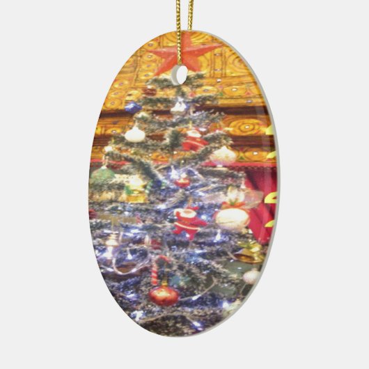 Hakuna Matata Merry Kerstmis en een gelukkig nieuw Keramisch Ornament (Links)